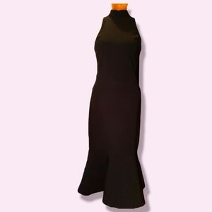 NWT Likely Black Sleeveless Midi Mermaid  Dress